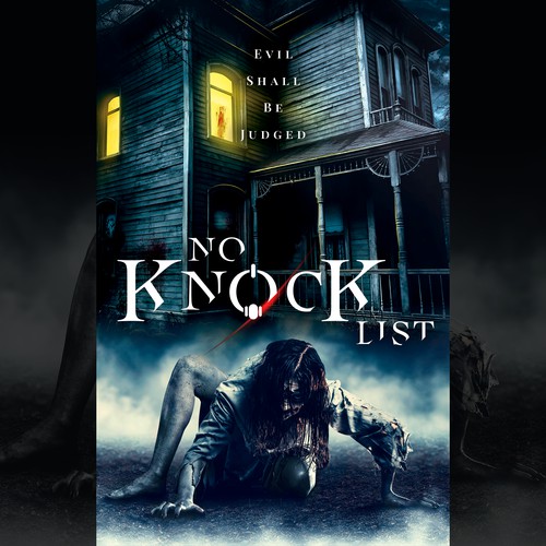 Horror movie poster  "No Knock List"