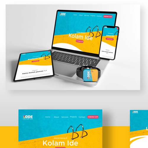 Cool Web Page Design for Kolam Ide 