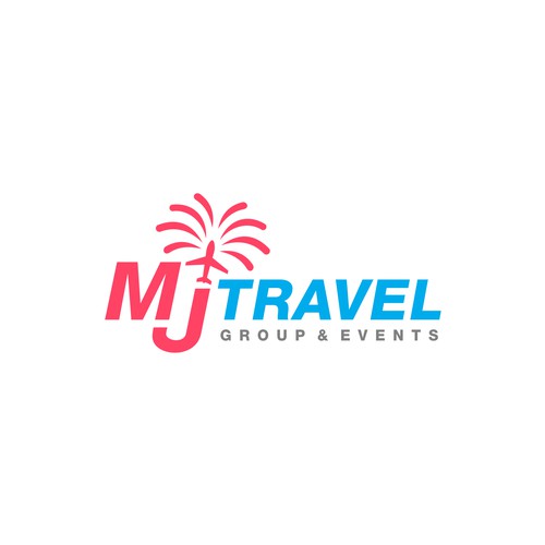 A logo concept for a travel group company