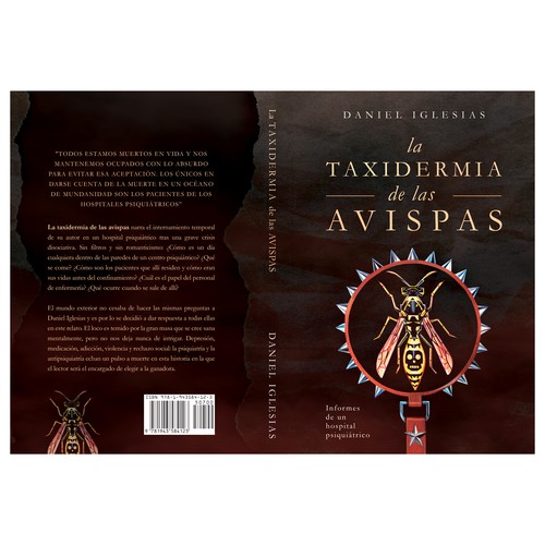 Book cover for "La Taxidermia de las Avispas"