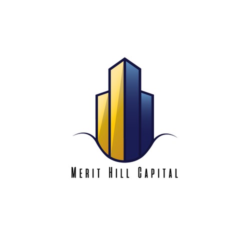 Logo concept for private equity investment shop that focuses on commercial real estate investments,