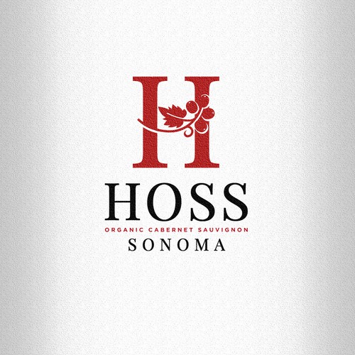 Hoss Wine Logo Design for label