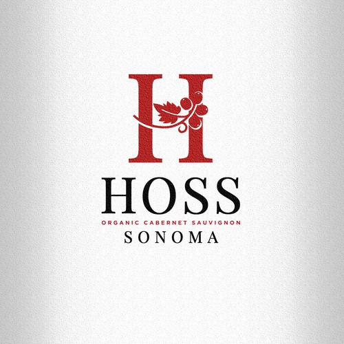 Hoss Wine Logo Design for label