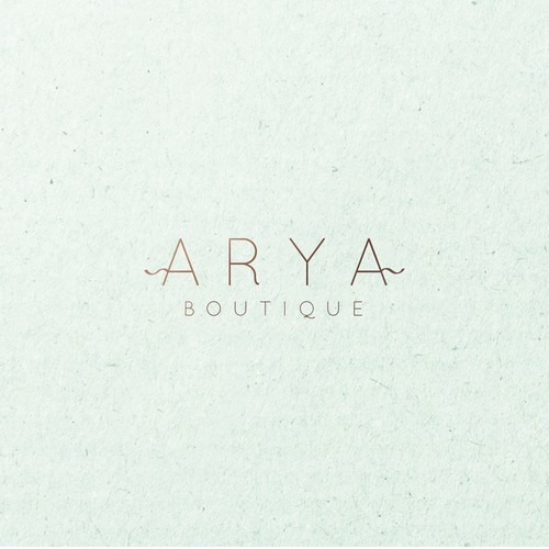 Logo proposal for Arya Boutique fashion online store 