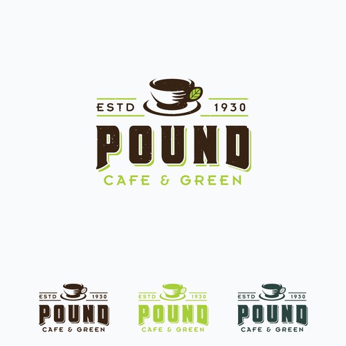 Pound Cafe Concept Logo