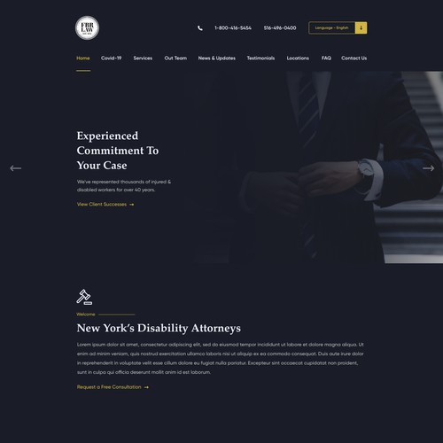 Clean and minimal Landing Page Design