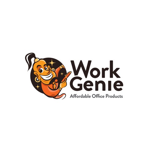 Work Genie Logo Design