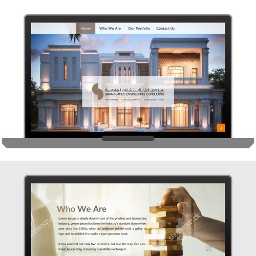 Architectural Landing page