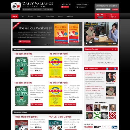 Design a Website for an Online Publisher