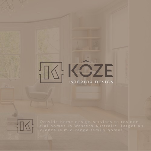 Logo for an interior design company