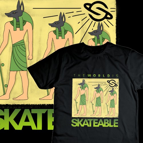 illustration for skate clothes with relief style