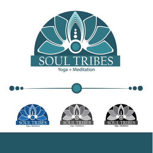 Logo Concept for Soul Tribes-Yoga + Meditation