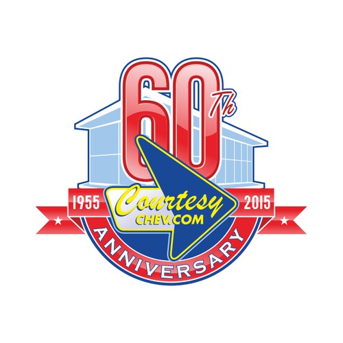 Logo Design for Chevrolet dealer 60th Anniversary logo