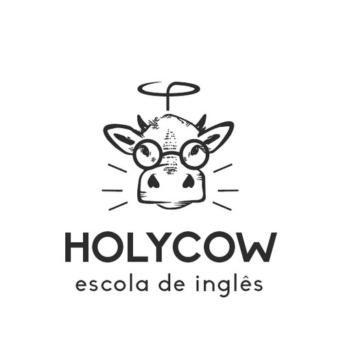 Logo design concept for Holy Cow English school