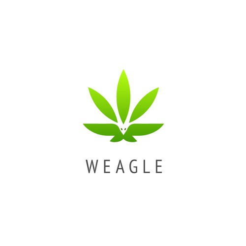 Eagle + weed leaf