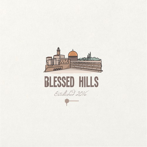 Jerusalem inspired logo design