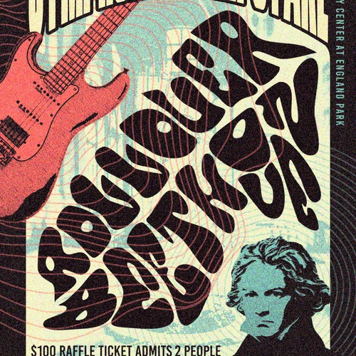 Concert poster with a theme