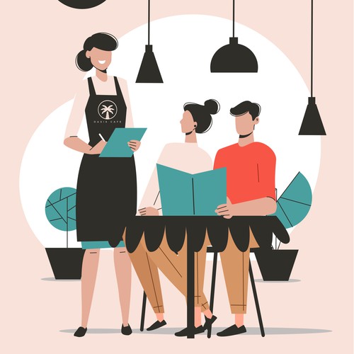 Restaurant illustration - for server training