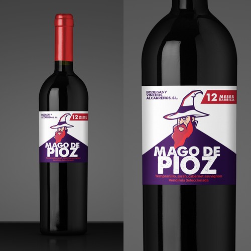 wine bottle label design