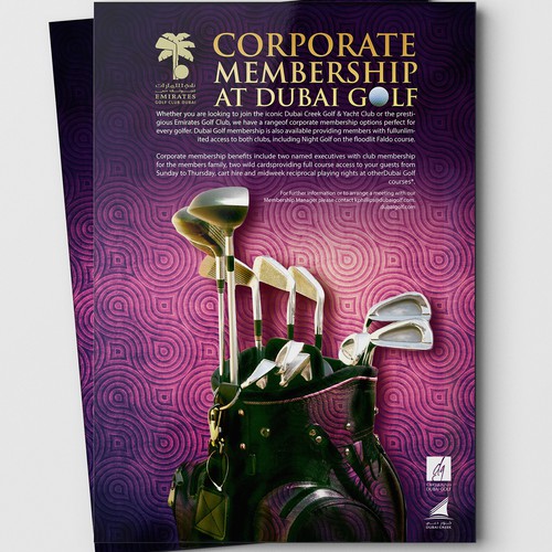 Design a Corporate Golf Advert for Dubai Golf