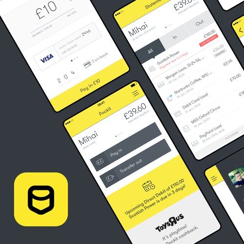 Fintech app UX UI design