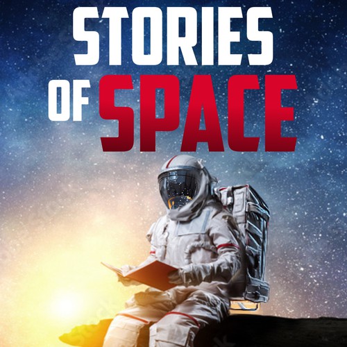 Astronaut Book Cover Design for Stories of Space