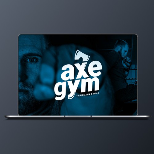 axe gym logo design