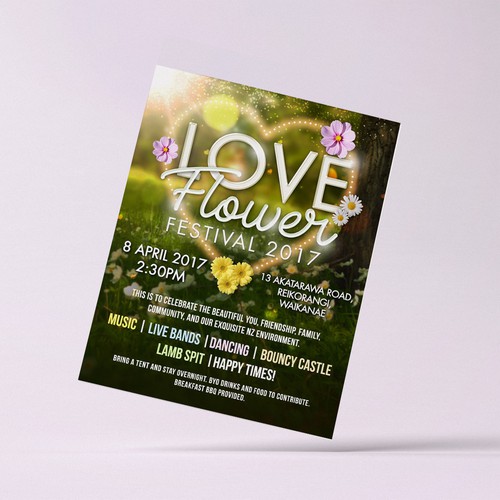 Love Flower Festival Flyer