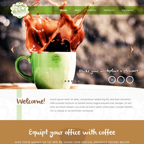 Tragically Vital the Fresh Coffee Co. needs a new website design
