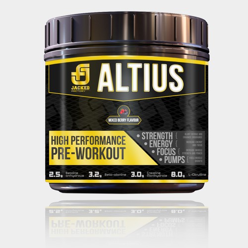 Workout Supplement packaging