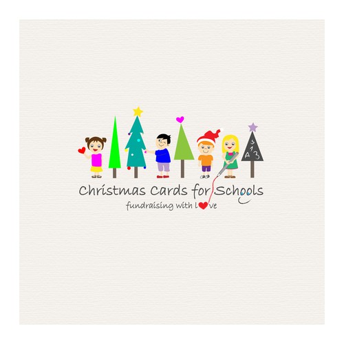 Use your artistic talents to create a playful logo for Christmas Cards for Schools