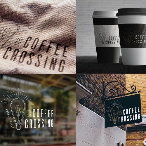 Coffee Crossing Logo Design