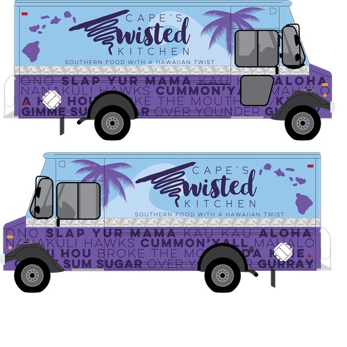 Twisted kitchen van wrap