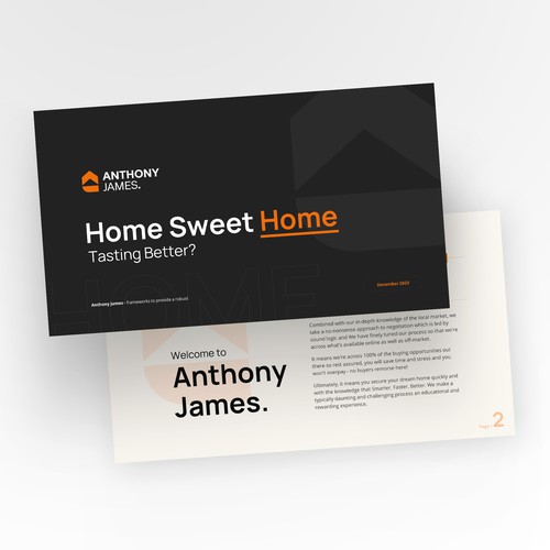 Modern proposal template for my home buyer's agency business