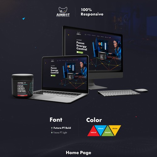 Wordpress site for energy drink