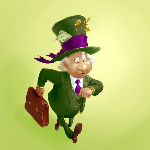 Need a fun "MAD" banker character for an up and coming blog