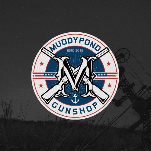 Logo design for Muddypond Gunshop