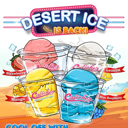 Desert Ice Poster