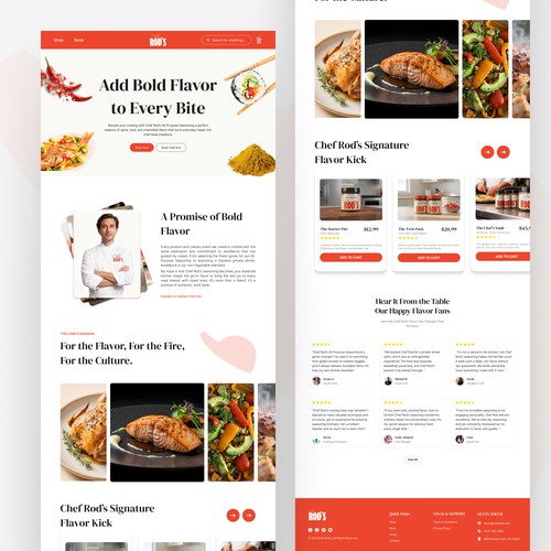 Chef Rod's: All-Purpose Seasoning & Bespoke Catering Landing Page