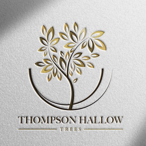 A sleek logo design for a tree farm.