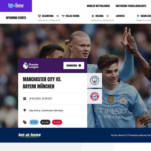 UpToGame - Sports Calendar