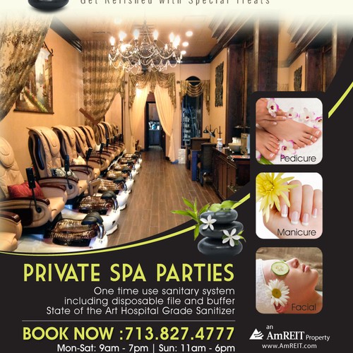 Create an ad for Royal Retreat Pedispa