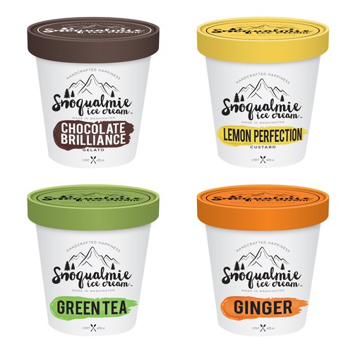 Packaging design for Washington based Ice Cream company