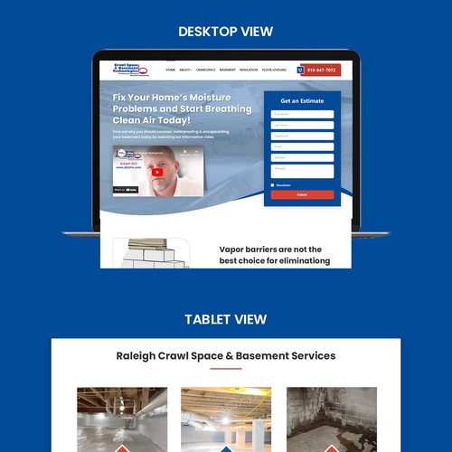 cbtofnc.com website Home page design
