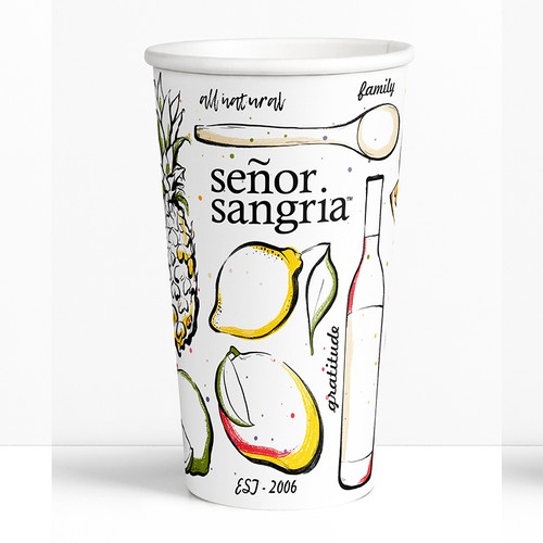 Señor Sangria Drinking Cup