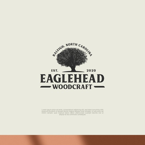 Retro/Vintage inpired logo for woodcraft services