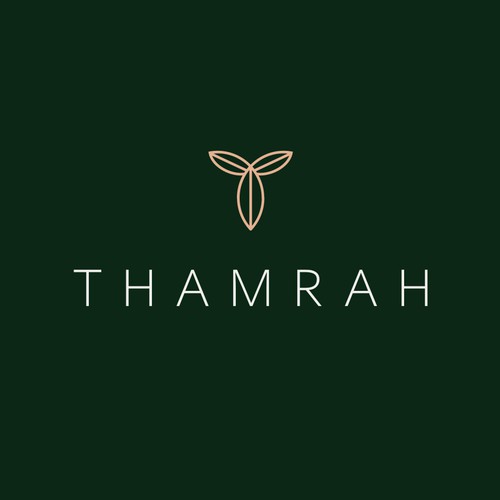 Clean and sophisticated logo for THAMRAH