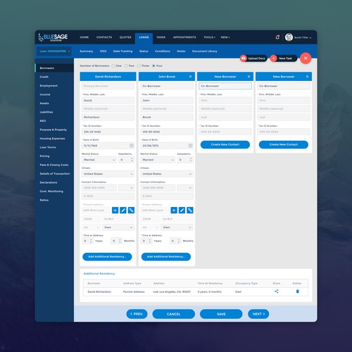 Loan Dashboard Design