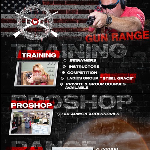 Full page AD for an ANNUAL MAGAZINE for a GUN RANGE!