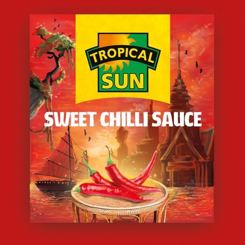 Tropical Sun Sweet Chilli Sauce Sauce Label